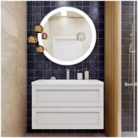 Мебель для ванной комнаты подвесная Art&Max PLATINO 90 см Bianco Lucido
