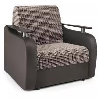 Кресло-кровать Гранд Д Корфу коричневый и экокожа шоколад