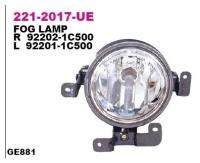 221-2017R-E_фара Противотуманная Правая! Hyundai Getz All 06> Depo арт. 221-2017R-UE