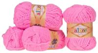 Пряжа для вязания Ализе Софти (ALIZE Softy) №191 розовый, комплект 4 мотка, 100% микрополиэстер, 4 х 50 г, 4 х 115 м