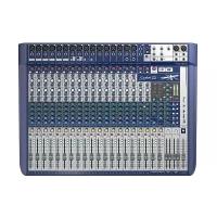 Soundcraft Signature 22 аналоговый 22-канальный микшер, 16 XLR - Ghost предусилители, 100мм фейдеры, 4-полосный Sapphyre эквалайзер, 8 dbx лимитеры, 2 эффект Lexicon, 5 AUX, USB - 2вх/2вых, 4моно/2стерео подгруппы