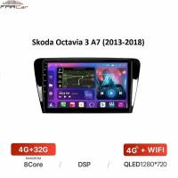 Штатная магнитола FarCar для Skoda Octavia 3 A7 (2013-2018) на Android 10 (4gb/32gb/WiFi/BT/GPS/DSP/QLED/4G)