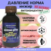 Норма давления с инжиром фитоконцентрат Farm food botanica IMMUNO.SHOP для нормализации давления, здоровья жкт и сердечно-сосудистой системы 120 мл