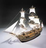 Сборная деревянная модель корабля фирмы Mantua (Италия), HMS Bounty, М.1:60