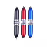 Ручка шариковая MEGA1, син, 4в1 (LED- лампа, антистресс, стилус) - 2 шт