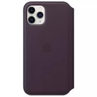 Apple iPhone 11 Pro Leather Folio Case Aubergine