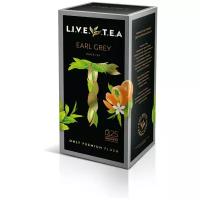 Чай черный LiveTea EARL GREY с ароматом бергамота и цедрой апельсина в пакетиках