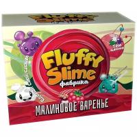 Инновации для детей Fluffy slime фабрика. Малиновое варенье, красный