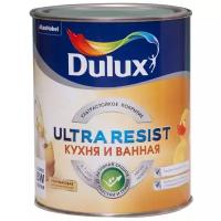 Краска латексная Dulux Ultra Resist Кухня и ванная полуматовая белый 1 л 1.36 кг