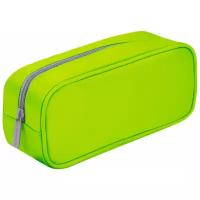 Пенал-косметичка BRAUBERG, мягкий, "KING SIZE NEON GREEN", 20х8х9 см, 229020