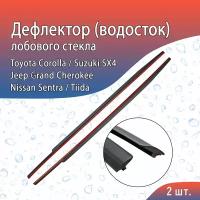 Водосток (дефлектор) лобового стекла Тойота Королла 2006-2013 (E150) / Ниссан Тиида 2015-2018 / Джип Гранд Чероки 4 2010-н.в