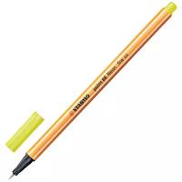 STABILO Ручка капиллярная Stabilo Point 88, 0.4 мм, 88/024, желтый цвет чернил, 1 шт