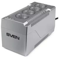 Стабилизатор напряжения однофазный SVEN VR-F1500 (0.5 кВт) серебро