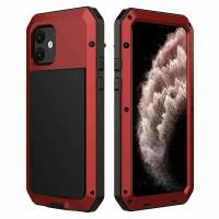 Ударопрочный чехол LunaTik Taktik Extreme для iPhone 11, цвет Satin Red