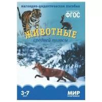 Набор карточек Мозаика-Синтез ФГОС Мир в картинках. Животные средней полосы 29.5x20.5 см 8 шт