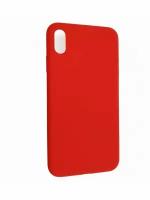 Чехол для iPhone XS Max Kruche Silicone Red, противоударный пластиковый кейс, защитный силиконовый бампер, софттач накладка с защитой камеры