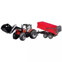 Трактор Massey Ferguson 7480 с погрузчиком и прицепом 01-138