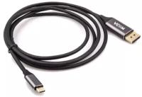 Переходник/адаптер VCOM USB Type-C - DisplayPort (CU422MC), 1.8 м, 1 шт., черный/серый