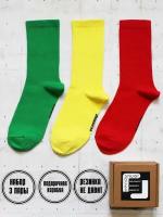 Носки SNUGSOCKS, 3 пары, размер 36-41, желтый