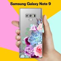 Силиконовый чехол на Samsung Galaxy Note 9 Цветы 10 / для Самсунг Галакси Ноут 9