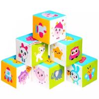 Игрушка кубики «Малышарики» Предметики 6 куб 10*10 см