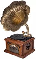 MJI Audio Gramophone Classic Bronze Horn Turntable рожковый проигрыватель