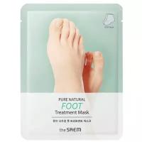 Маска 8 гр*2, PURE NATURAL Foot Treatment Mask, THE SAEM, 8806164159323