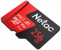 Netac карта памяти P500 Extreme Pro 256ГБ MicroSDHC Memory Card V30/A1 90-100MB/s NT02P500PRO-256G-S