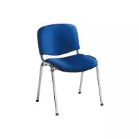 Стул для посетителей Easy Chair Rio (изо) хром, ткань синяя С-6/ТК-9