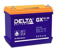 Аккумулятор гелевый Delta GX 12-55 (12В 55 Ач)