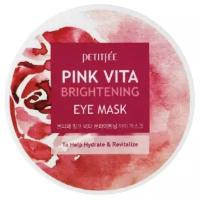 Petitfee Тканевые патчи для кожи вокруг глаз Pink Vita Brightening Eye Mask, 60 шт