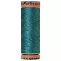 Нить для машинного квилтинга SILK-FINISH COTTON 40, 150 м 100% хлопок 0611 Blue-green Opal ( 9136-0611 )