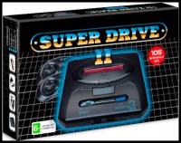 Игровая приставка 16 bit Super Drive 2 Classic (105 в 1) + 105 встроенных игр + 2 геймпада (Черная)