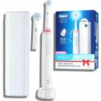 Электрическая зубная щетка Oral B Pro 3 3500 White Sensitive с футляром и дополнительной насадкой