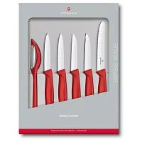 Набор Victorinox ножей Swiss Classic Kitchen 6шт красный