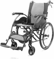 Кресло-коляска инвалидная КС-02 "Стандарт" (ширина сиденья 46 см) (Пневматические колеса)