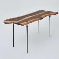 Стол из массива черного ореха/слэба, деревянный 177х70х75 см Varman.pro