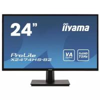 Монитор жидкокристаллический Iiyama Монитор LCD 23.6' [16:9] 1920х1080(FHD) VA, nonGLARE, 250cd/m2, H178°/V178°, 3000:1, 80M:1, 16.7M, 4ms, VGA, HDMI, DP, Tilt, Speakers, 3Y, Black