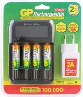 Зарядное устройство GP + 4 аккумулятора AA 2700 mAh 270AAHC/MHSPBA-2CR4