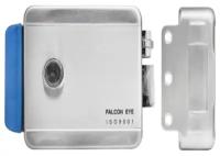 Замок FALCON EYE FE-2370 электромеханический накладной, 3 ключа, кнопка выхода, хромированный, серебро, 00-00001770, 1 шт