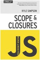 You Don't Know JS. Scope & Closures