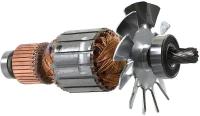 Ротор (Якорь) 220-230В (L-182 мм, D-53 мм, 9 зубов, наклон вправо) для пилы торцовочной HITACHI C 10FCH2