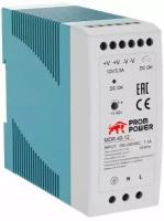 Источник питания Prompower MDR-40-12, на выходе 12 В DC, 3.3A, 40 Вт. Входное 85-264 В AC (120-370 В DC)