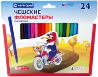 Фломастеры 24цв."CENTROPEN пингвины" в пл/упаковке 7790/24-86