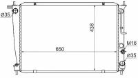 HY0013 Радиатор Hyundai H1 97-07 / Starex 97-07