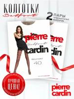 Колготки Pierre Cardin Belfort, 40 den, 2 шт., размер 3, бежевый