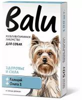 Лакомство мультивитаминное Balu для собак "Здоровье и сила" кальций и омега 3, 100 таб