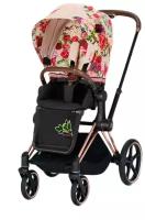 Прогулочная коляска Cybex Priam IV, spring blossom light, цвет шасси: черный