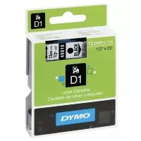 Лента Dymo D1 [S0720500/45010] для принтеров серии Label Manager (черный на прозрачном, 12 мм, длина 7 м)