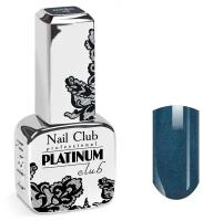 Nail Club professional Эмалевый гель-лак для ногтей с липким слоем PLATINUM CLUB 118 Atlas Blue, 13 мл
